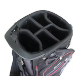 Fazer 3.0 Lightweight Golf Stand Bag – Black/Red (6 Divider)